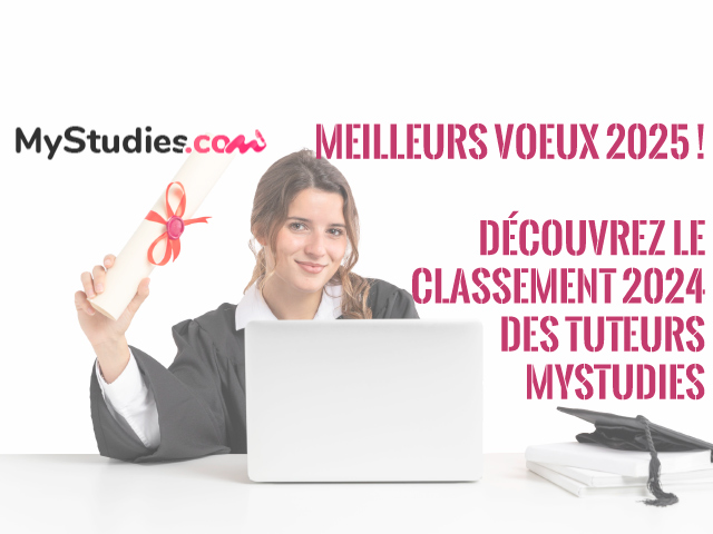 Classement 2024 des 20 meilleurs tuteurs de MyStudies