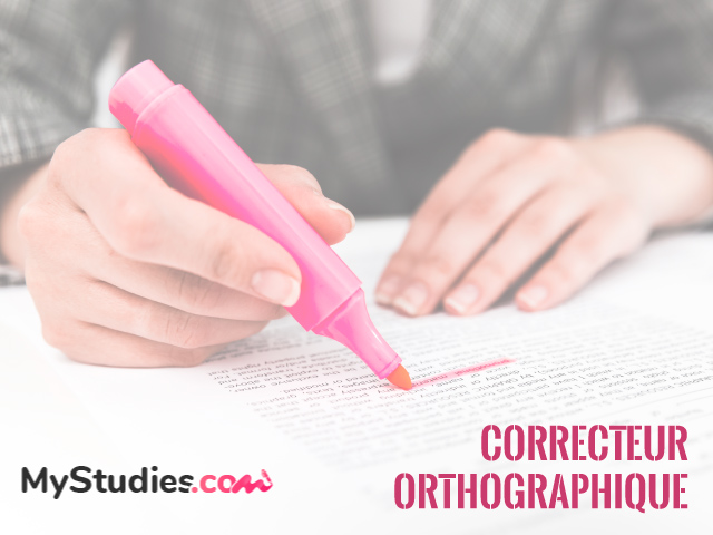 Correcteur d'orthographe en ligne de MyStudies