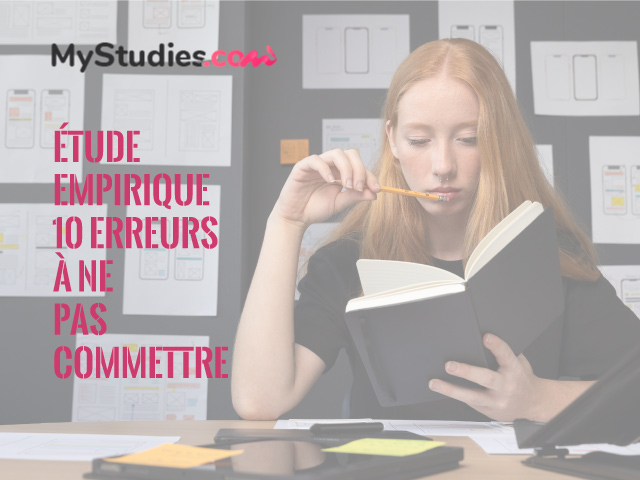 Étude empirique de mémoire : les 10 erreurs à ne pas commettre