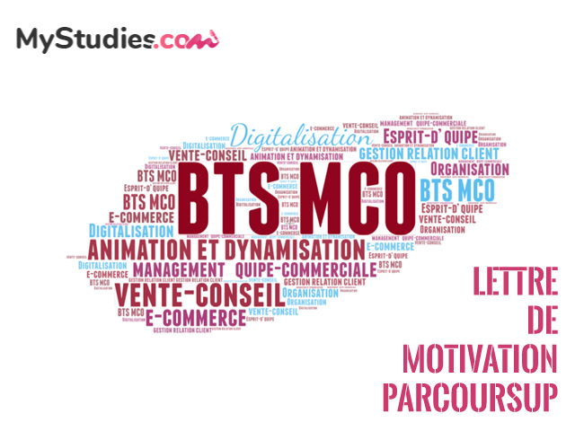 Lettre de motivation Parcoursup BTS MCO