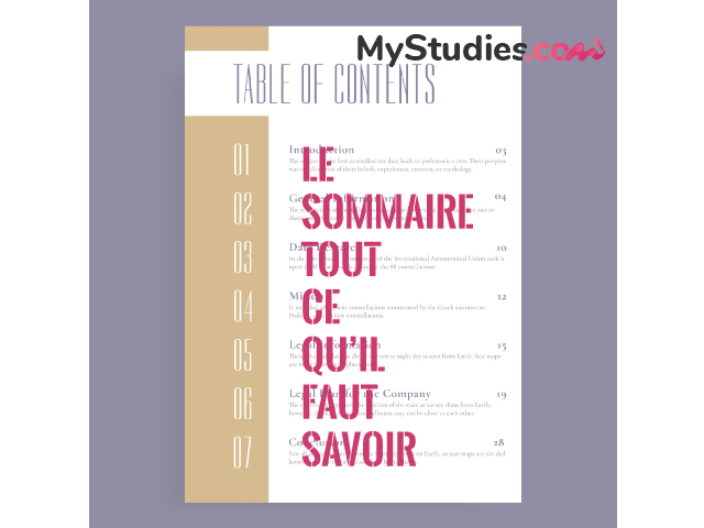 Le sommaire : tout ce que vous devez savoir