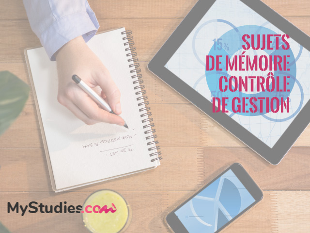 5 sujets de mémoire et leur problématique en contrôle de gestion